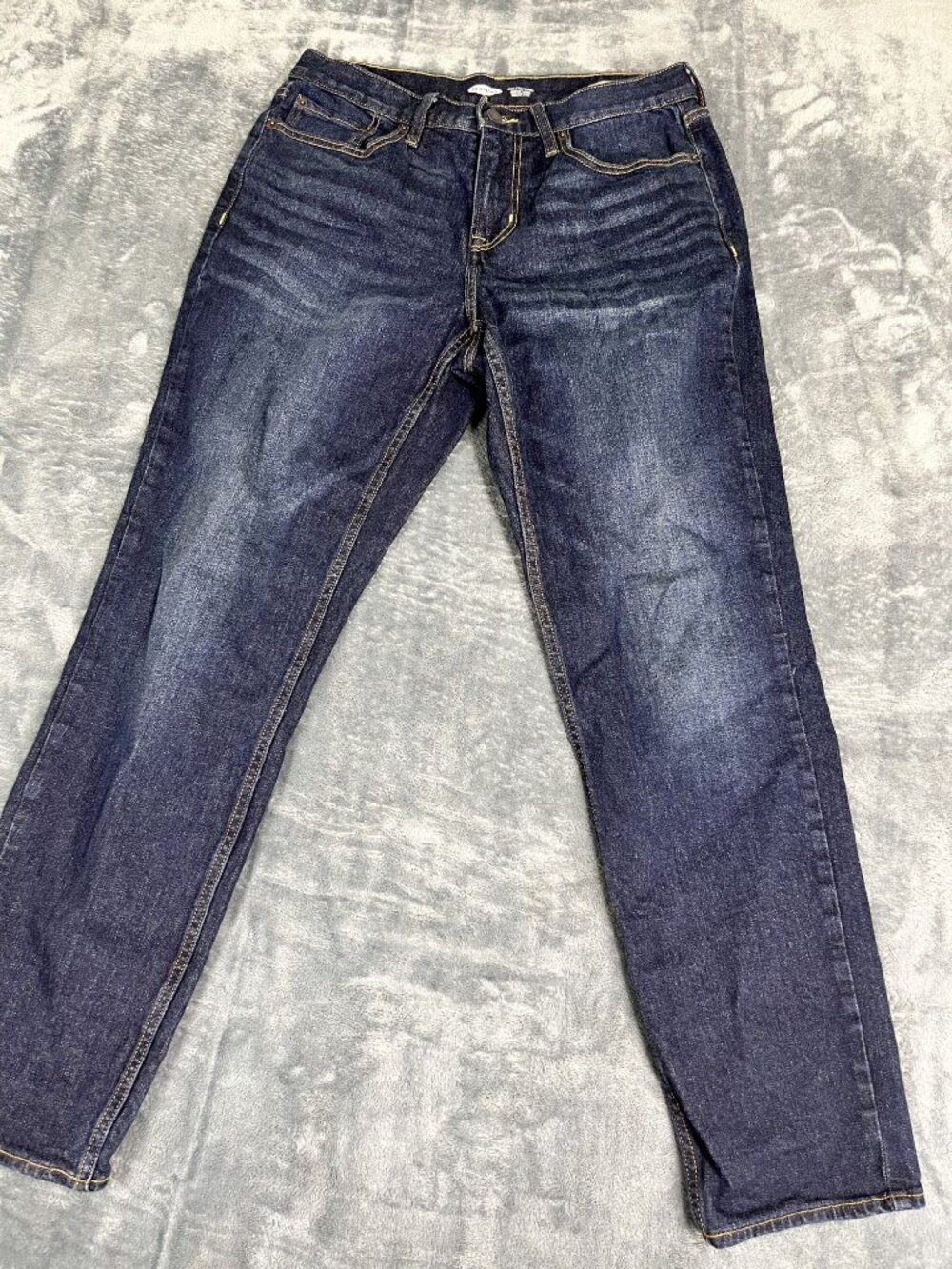 Old Navy Mens Athletic Taper Built-In Flex Dark Wash Jeans 31x32